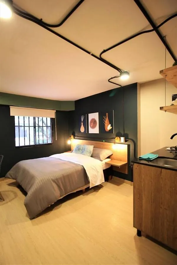 公寓 Apartamento Doble Con Bano Privado Y Wifi -One101 By Roots Rentals 麦德林 哥伦比亚